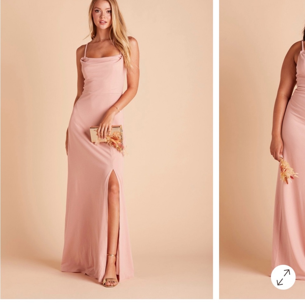 Ash Crepe Dress in Dusty Rose